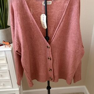 Women's Pink oversized Sweater